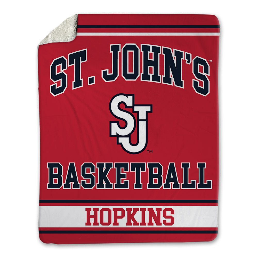 St. Johns - NCAA Men's Basketball : Bryce Hopkins - Blanket-0