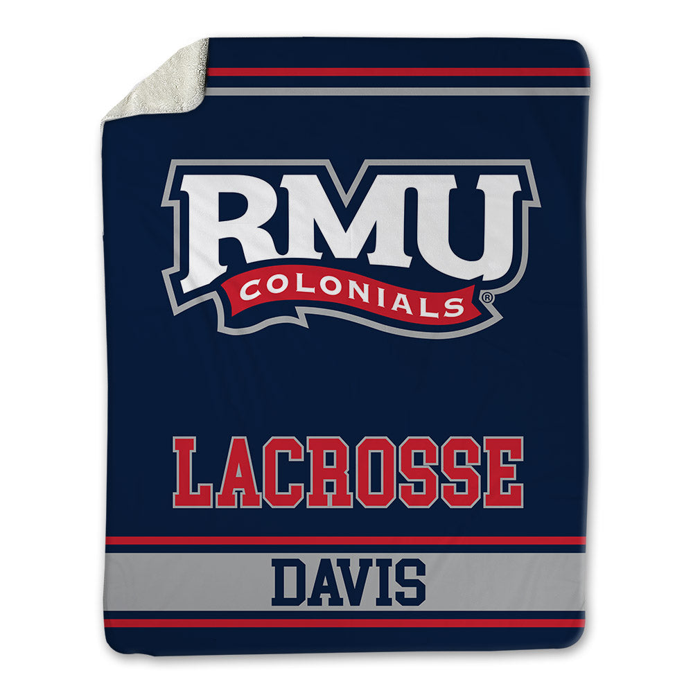 Robert Morris - NCAA Men's Lacrosse : Cristian Davis - Blanket-0