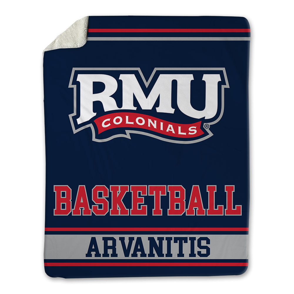 Robert Morris - NCAA Men's Basketball : Cyril Arvanitis - Blanket-0