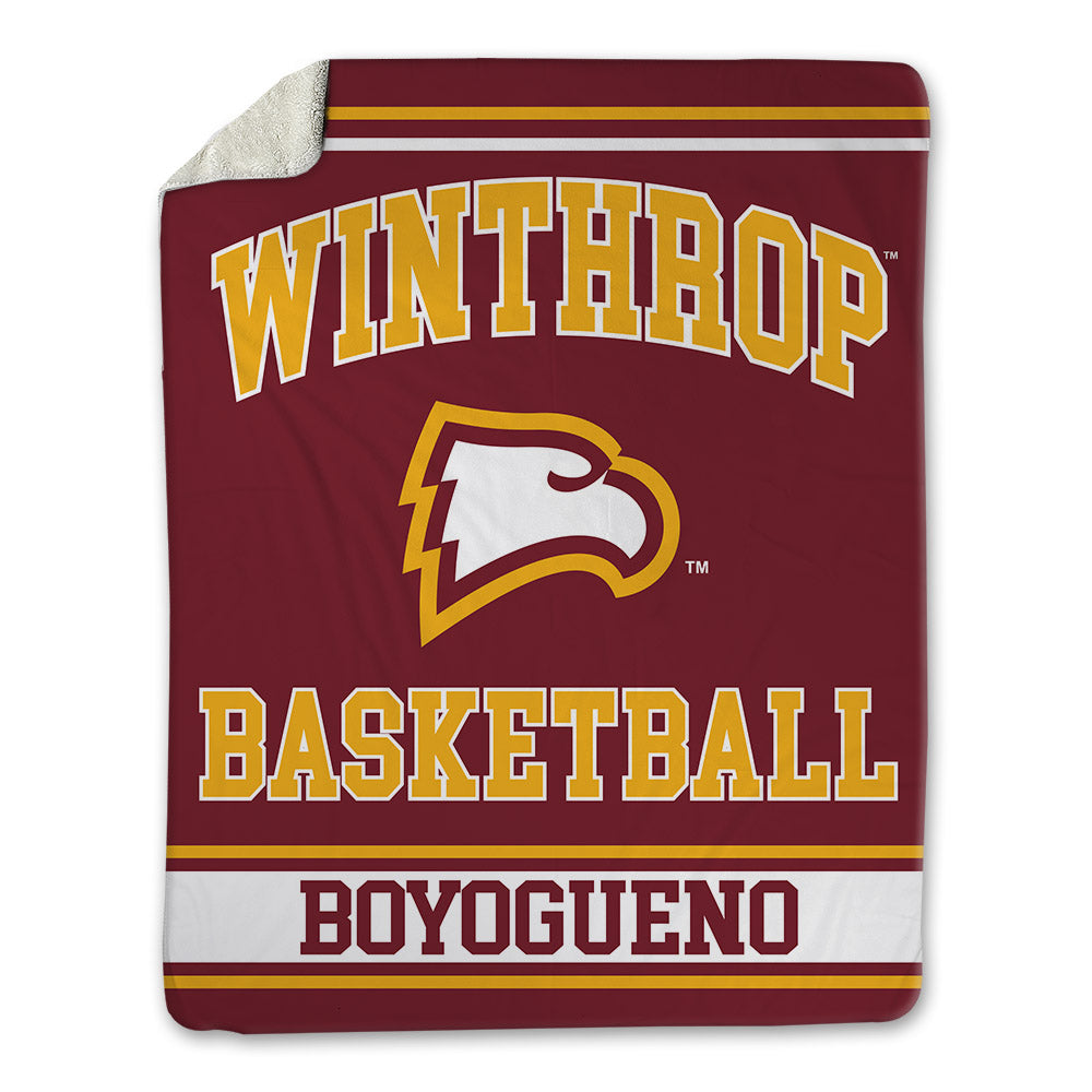 Winthrop - NCAA Men's Basketball : Pharrell Boyogueno - Blanket-0