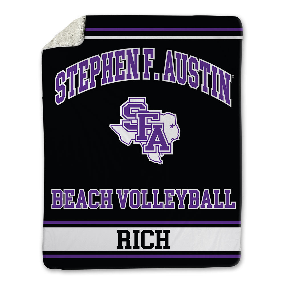 SFA - NCAA Beach Volleyball : Reese Rich - Blanket-0