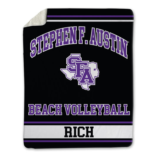 SFA - NCAA Beach Volleyball : Reese Rich - Blanket-0