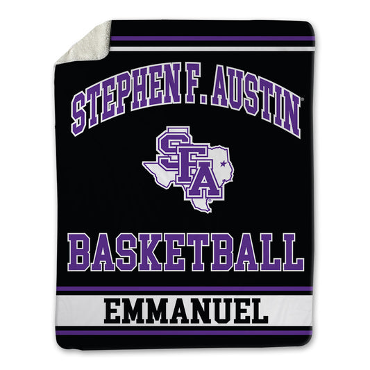 SFA - NCAA Men's Basketball : Keenan Emmanuel - Blanket-0