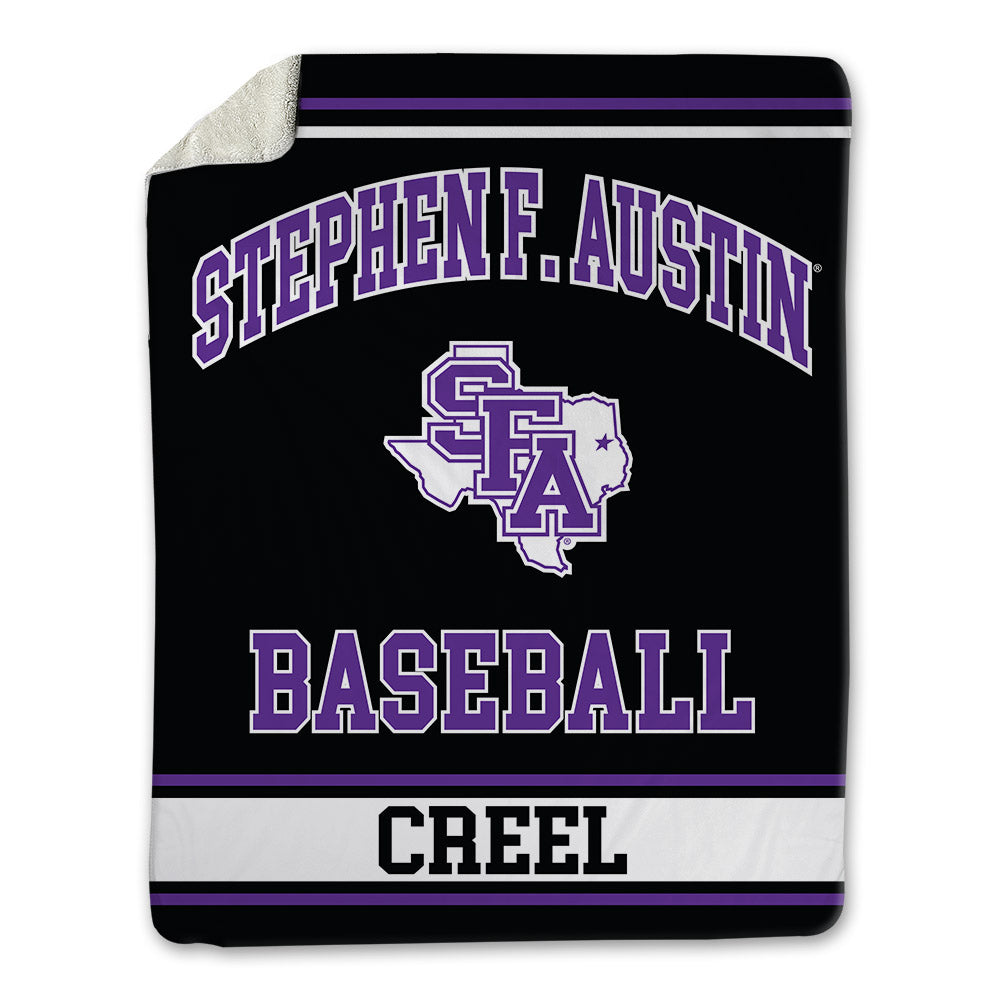 SFA - NCAA Baseball : Jhett Creel - Blanket-0
