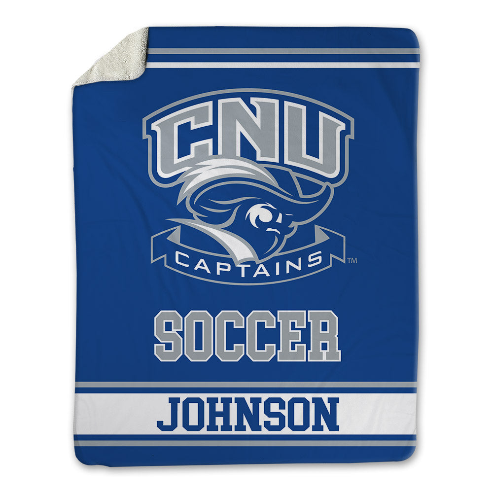 CNU - NCAA Men's Soccer : Caleb Johnson - Blanket-0