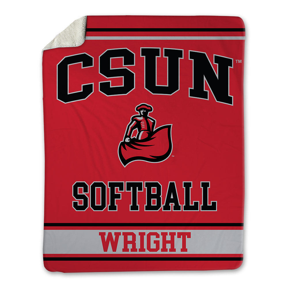 CSUN - NCAA Softball : TaTiannah Wright - Blanket-0