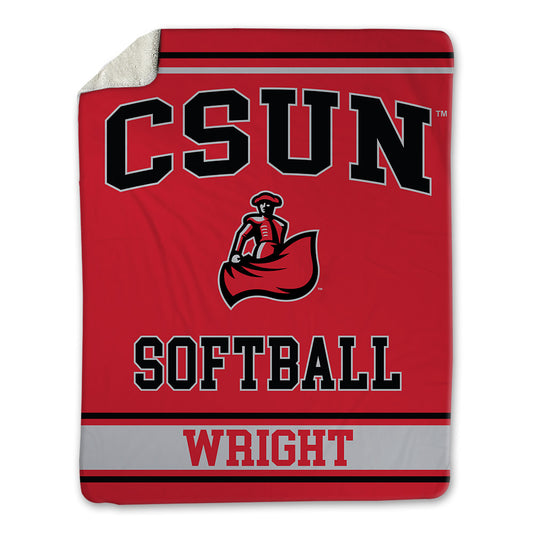 CSUN - NCAA Softball : TaTiannah Wright - Blanket-0