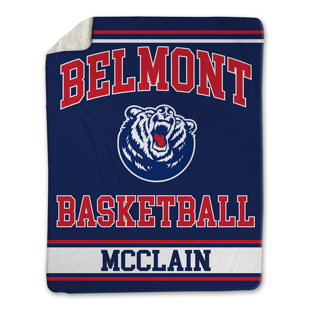 Belmont - NCAA Men's Basketball : Nicolas McClain - Blanket-0