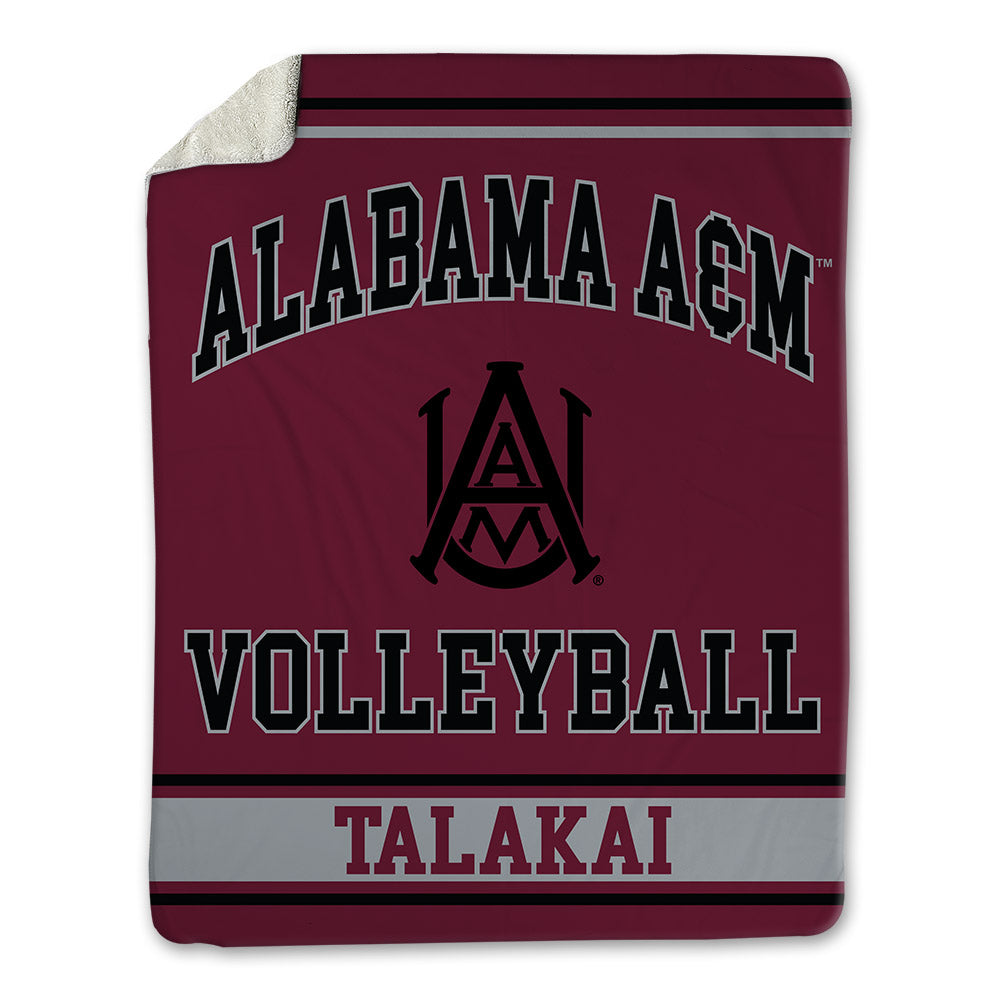 AAMU - NCAA Women's Volleyball : Kelani Talakai - Blanket-0