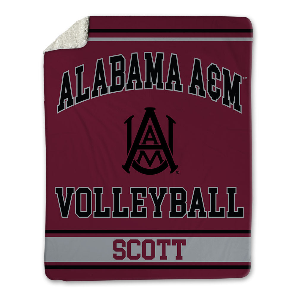AAMU - NCAA Women's Volleyball : Keyara Scott - Blanket-0