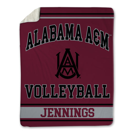 AAMU - NCAA Women's Volleyball : Amya Jennings - Blanket-0