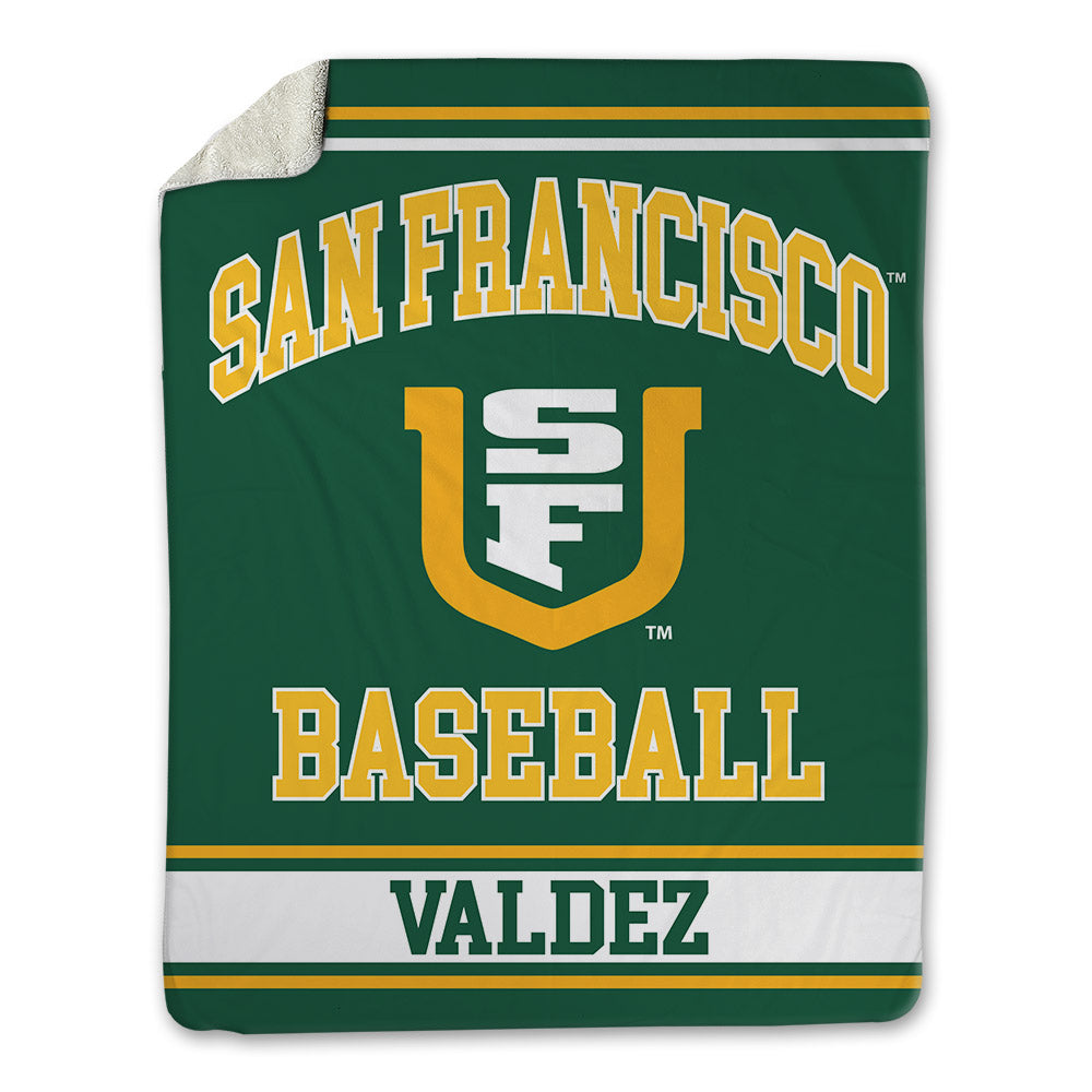 USFCA - NCAA Baseball : Adrian Valdez - Blanket-0