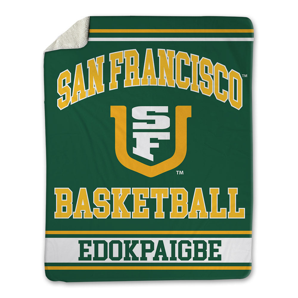 USFCA - NCAA Women's Basketball : Candy Edokpaigbe - Blanket-0