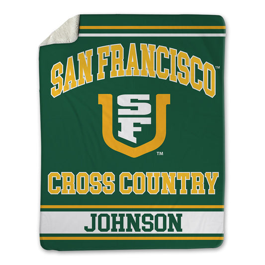 USFCA - NCAA Men's Cross Country : Herbie Johnson - Blanket-0