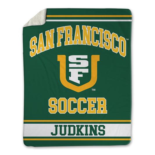 USFCA - NCAA Men's Soccer : Jaggar Judkins - Blanket-0