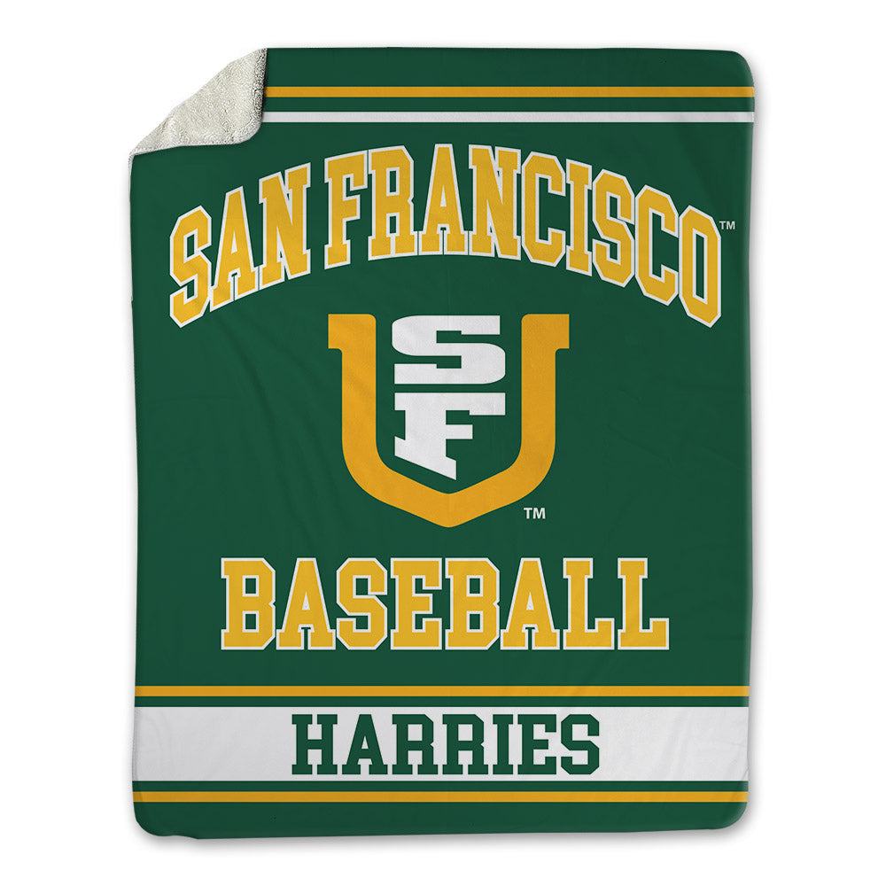 USFCA - NCAA Baseball : Tyler Harries - Blanket-0
