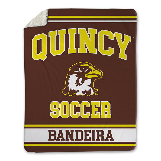 Quincy - NCAA Men's Soccer : Rodrigo Bandeira - Blanket-0