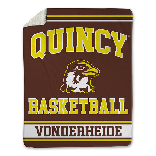 Quincy - NCAA Women's Basketball : Stacie Vonderheide - Blanket-0