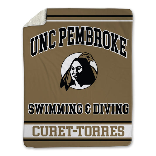 UNC Pembroke - NCAA Women's Swimming & Diving : Paola Curet-Torres - Blanket-0