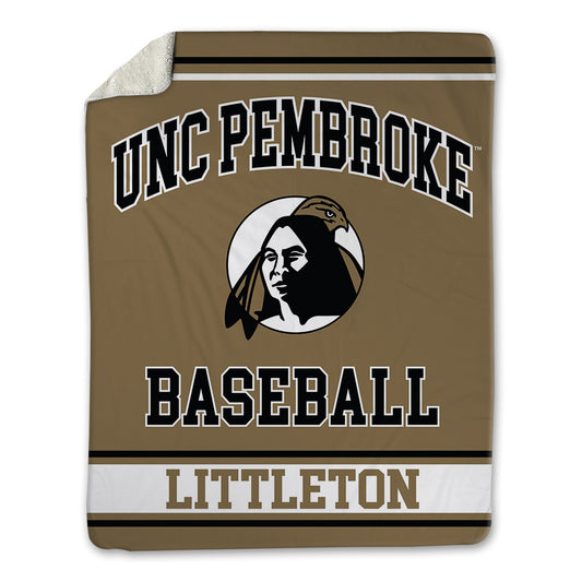 UNC Pembroke - NCAA Baseball : Garrett Littleton - Blanket-0