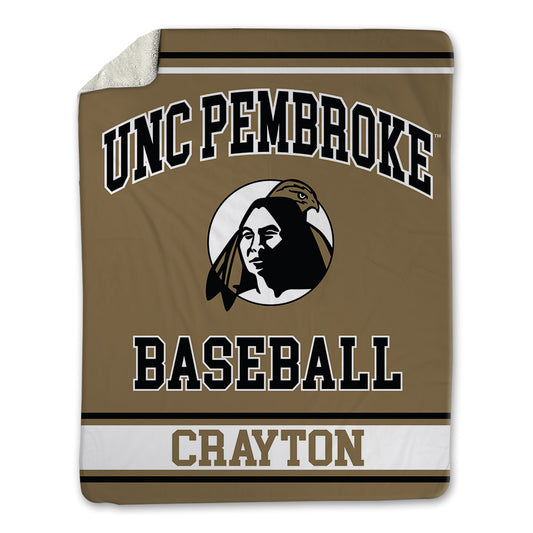 UNC Pembroke - NCAA Baseball : Michael Crayton - Blanket-0
