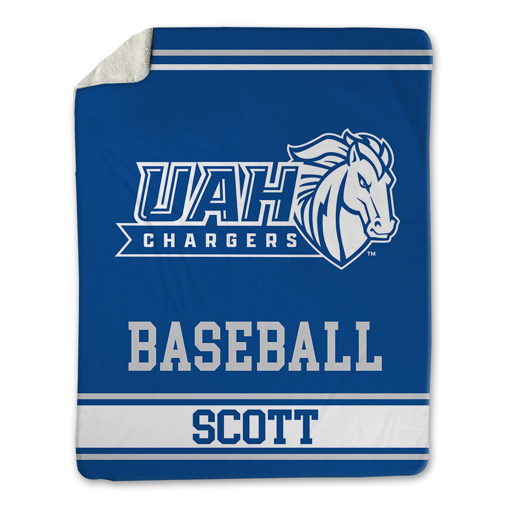 UAH - NCAA Baseball : Memphis Scott - Blanket-0