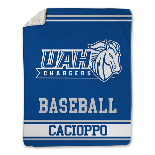 UAH - NCAA Baseball : Cross Cacioppo - Blanket-0