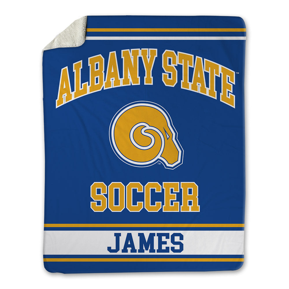 Albany State - NCAA Women's Soccer : Alaina James - Blanket-0