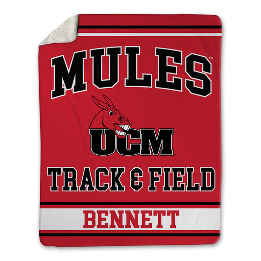 UCM - NCAA Men's Track & Field : Jeremy Bennett - Blanket-0
