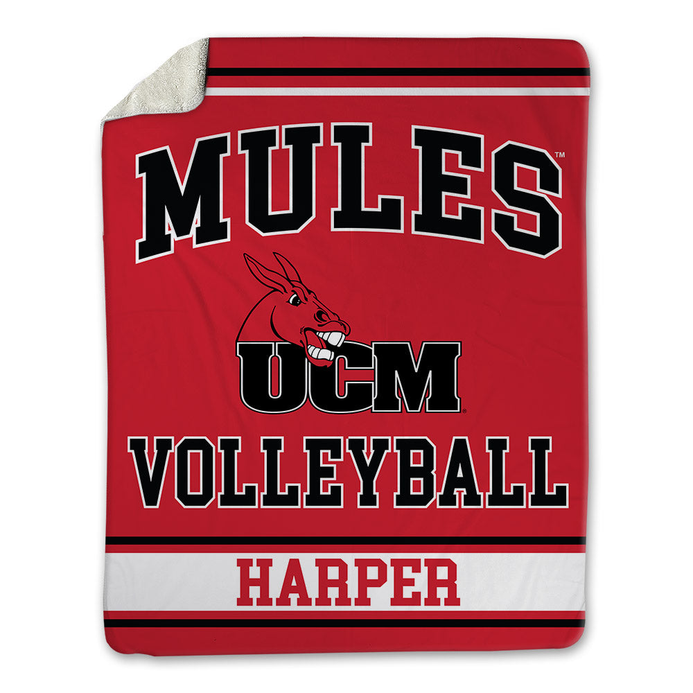 UCM - NCAA Women's Volleyball : Kirsten Harper - Blanket-0