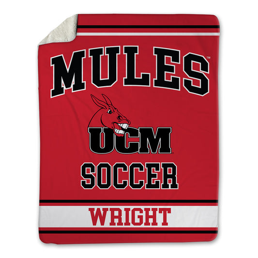 UCM - NCAA Women's Soccer : Kristen Wright - Blanket-0