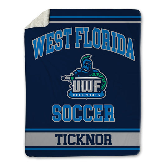 UWF - NCAA Men's Soccer : Jacob Ticknor - Blanket-0