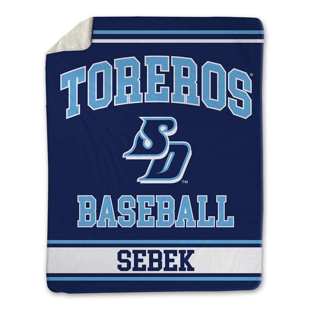 San Diego - NCAA Baseball : Caleb Sebek - Blanket-0