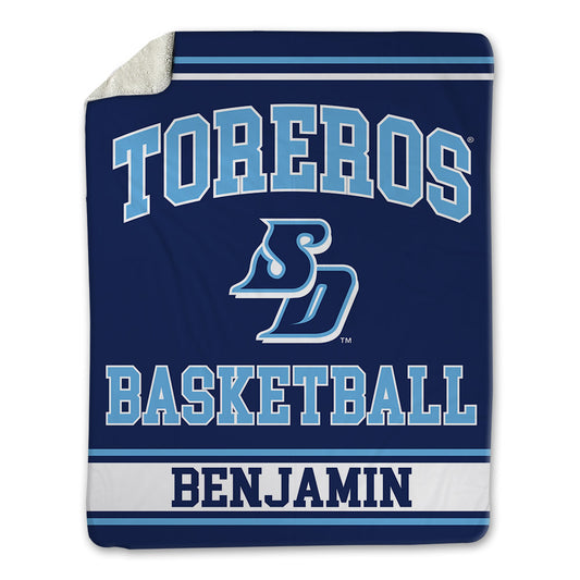 San Diego - NCAA Men's Basketball : Brandon Benjamin - Blanket-0