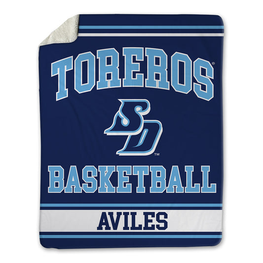San Diego - NCAA Men's Basketball : Alejandro Aviles - Blanket-0