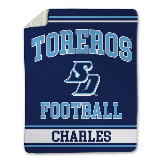 San Diego - NCAA Football : Mason Charles - Blanket-0