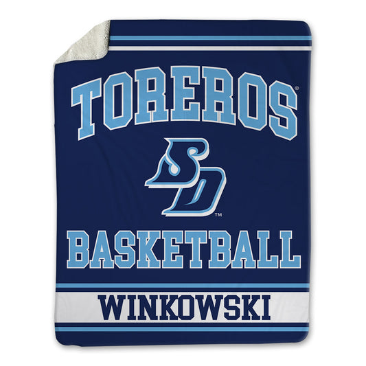 San Diego - NCAA Men's Basketball : Piotr Winkowski - Blanket-0