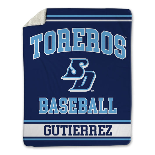 San Diego - NCAA Baseball : Diego Gutierrez - Blanket-0