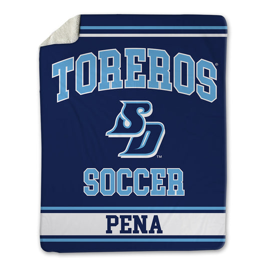 San Diego - NCAA Men's Soccer : Kevin Pena - Blanket-0
