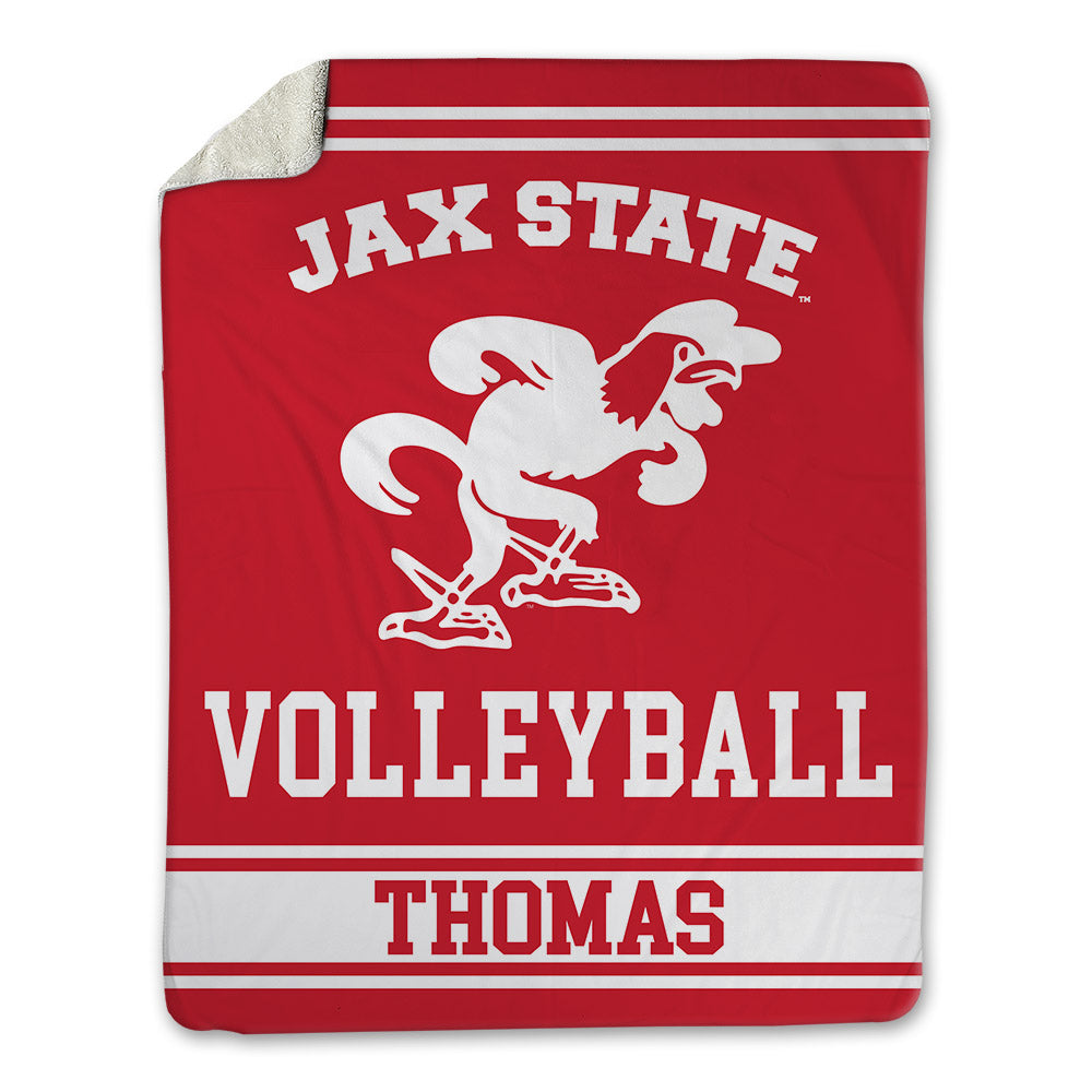 Jax State - NCAA Women's Volleyball : Azavia Thomas - Blanket-0