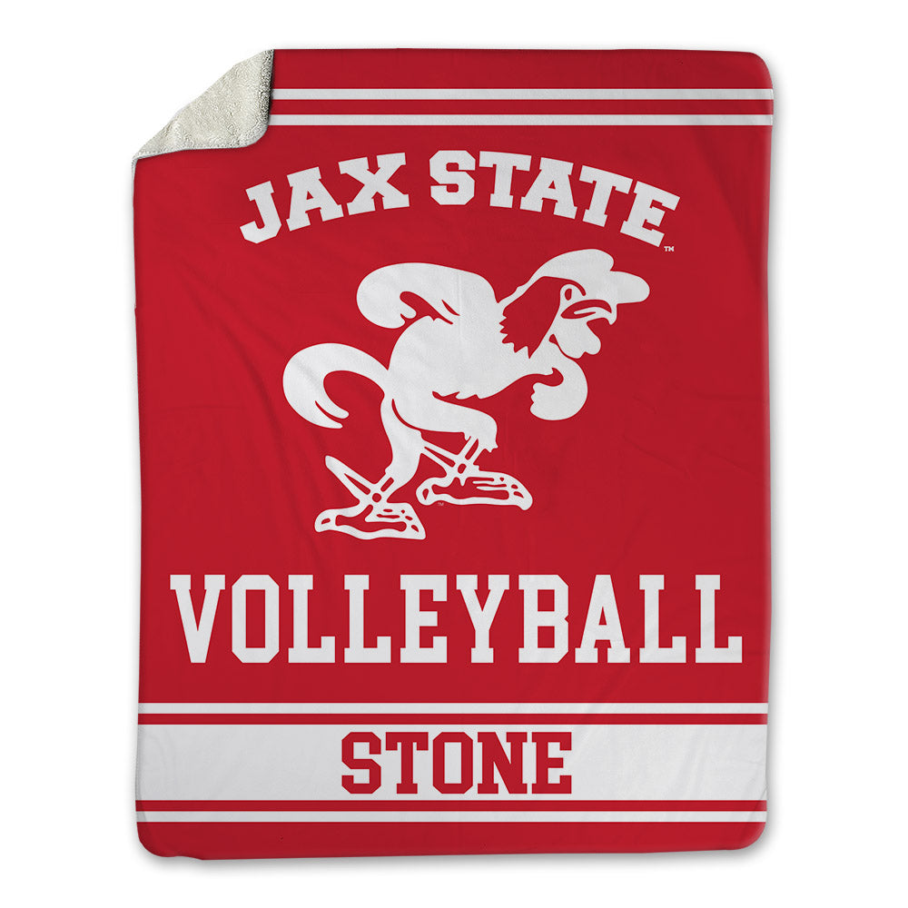 Jax State - NCAA Women's Volleyball : Addy Stone - Blanket-0