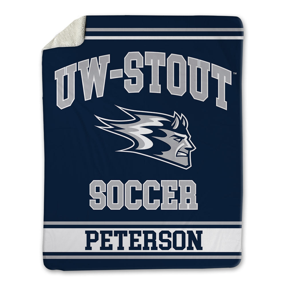 UW Stout - NCAA Women's Soccer : Katie Peterson - Blanket-0