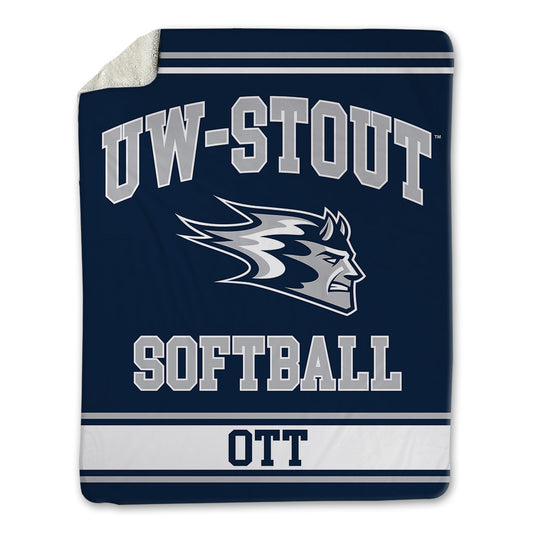 UW Stout - NCAA Softball : Olivia Ott - Blanket-0