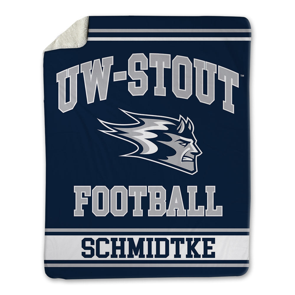 UW Stout - NCAA Football : Logan Schmidtke - Blanket-0