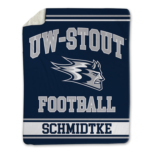 UW Stout - NCAA Football : Logan Schmidtke - Blanket-0
