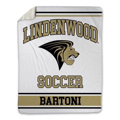 Lindenwood - NCAA Men's Soccer : Luca Bartoni - Blanket-0