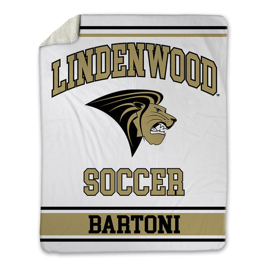 Lindenwood - NCAA Men's Soccer : Luca Bartoni - Blanket-0