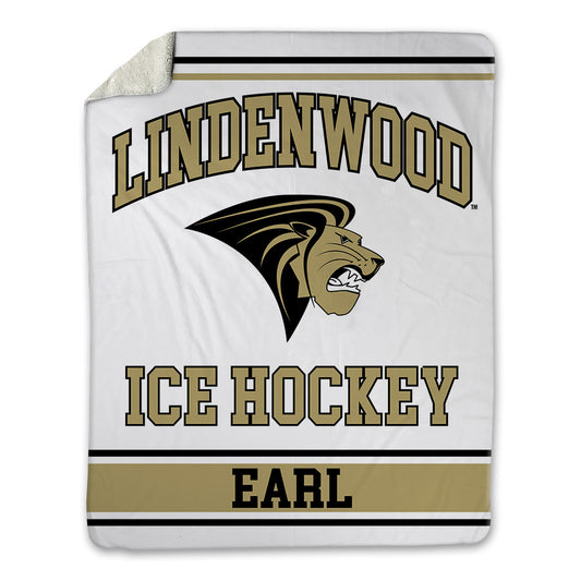 Lindenwood - NCAA Men's Ice Hockey : Andrew Earl - Blanket-0