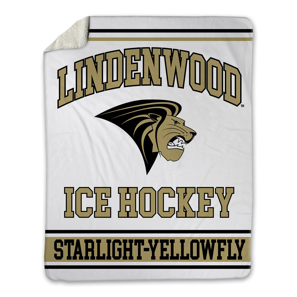 Lindenwood - NCAA Women's Ice Hockey : Tatem Starlight-Yellowfly - Blanket-1