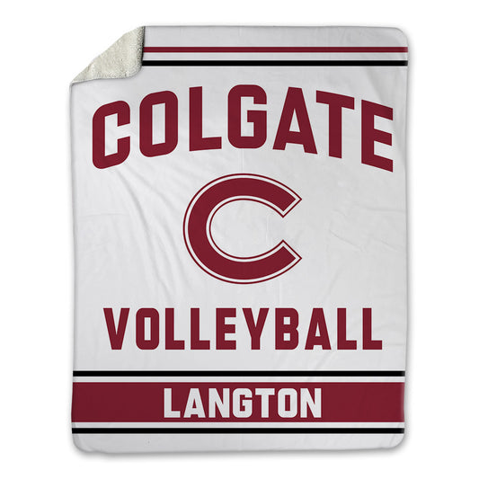 Colgate - NCAA Women's Volleyball : Johannah Langton - Blanket-0